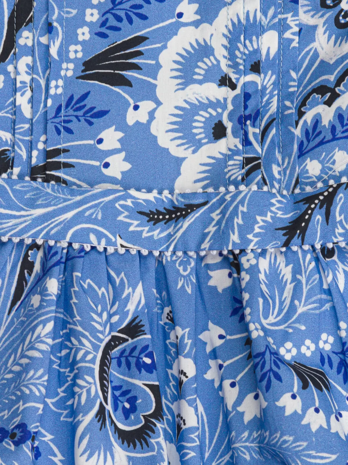 Bambino Etro ABITO CON BALZA E DISEGNI PAISLEY MONOCROMO PER NEONATI |