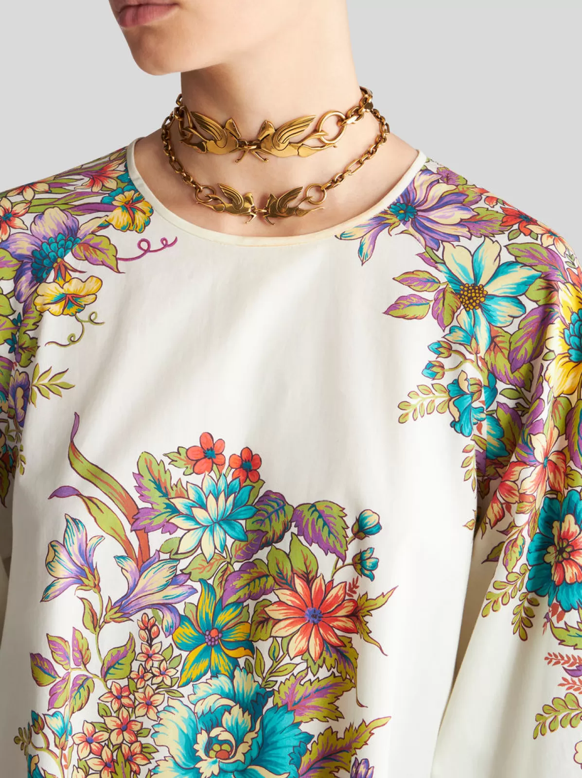 Donna Etro Abito Corto Con Stampa Bouquet | Donna | |