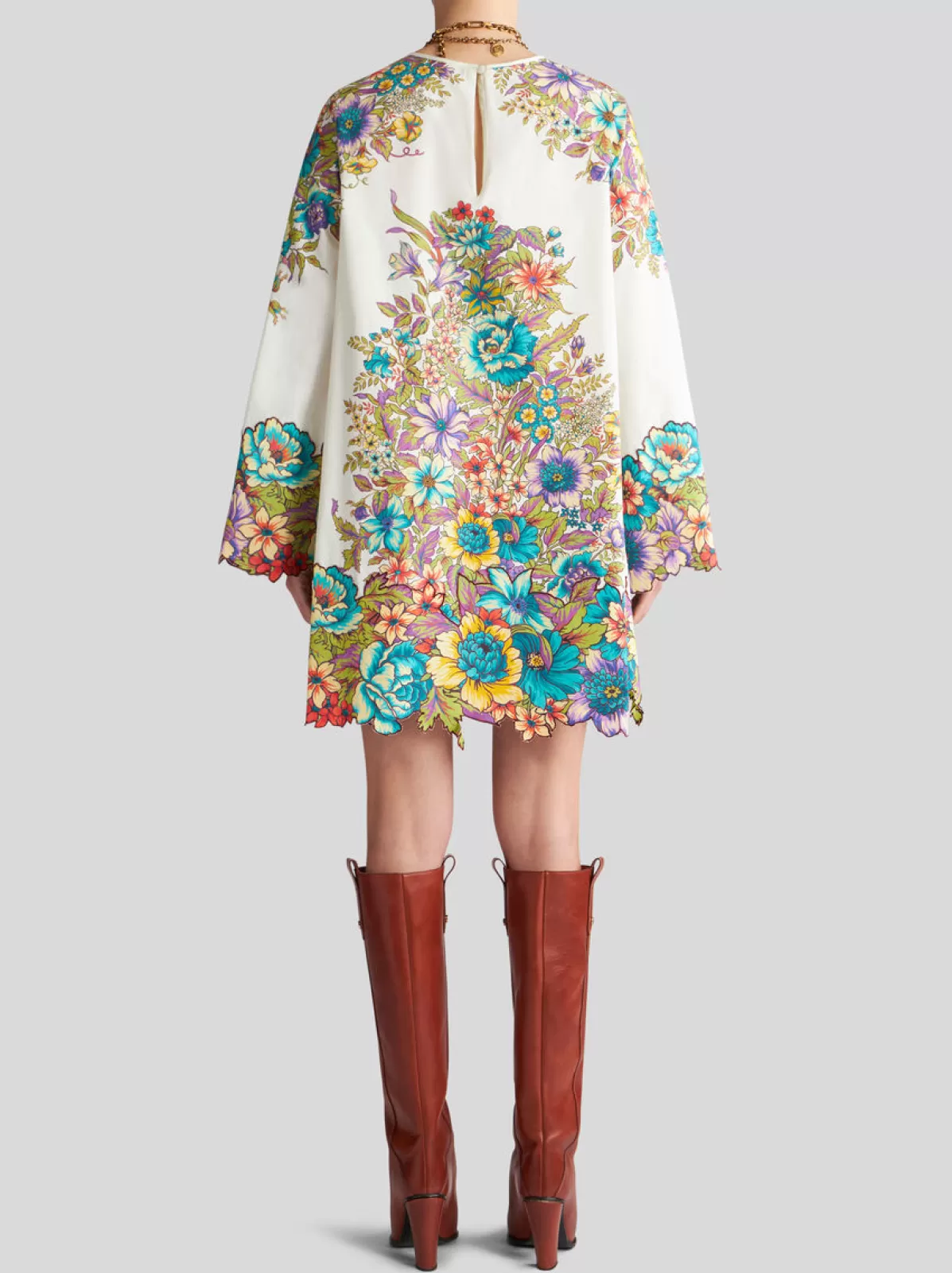 Donna Etro Abito Corto Con Stampa Bouquet | Donna | |