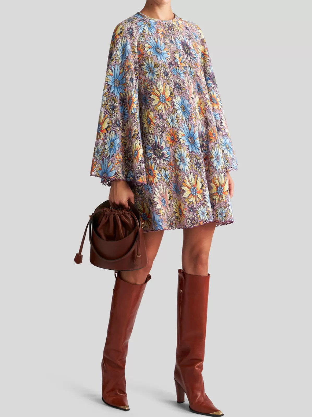 Donna Etro Abito Corto In Pizzo Stampato | Donna | |