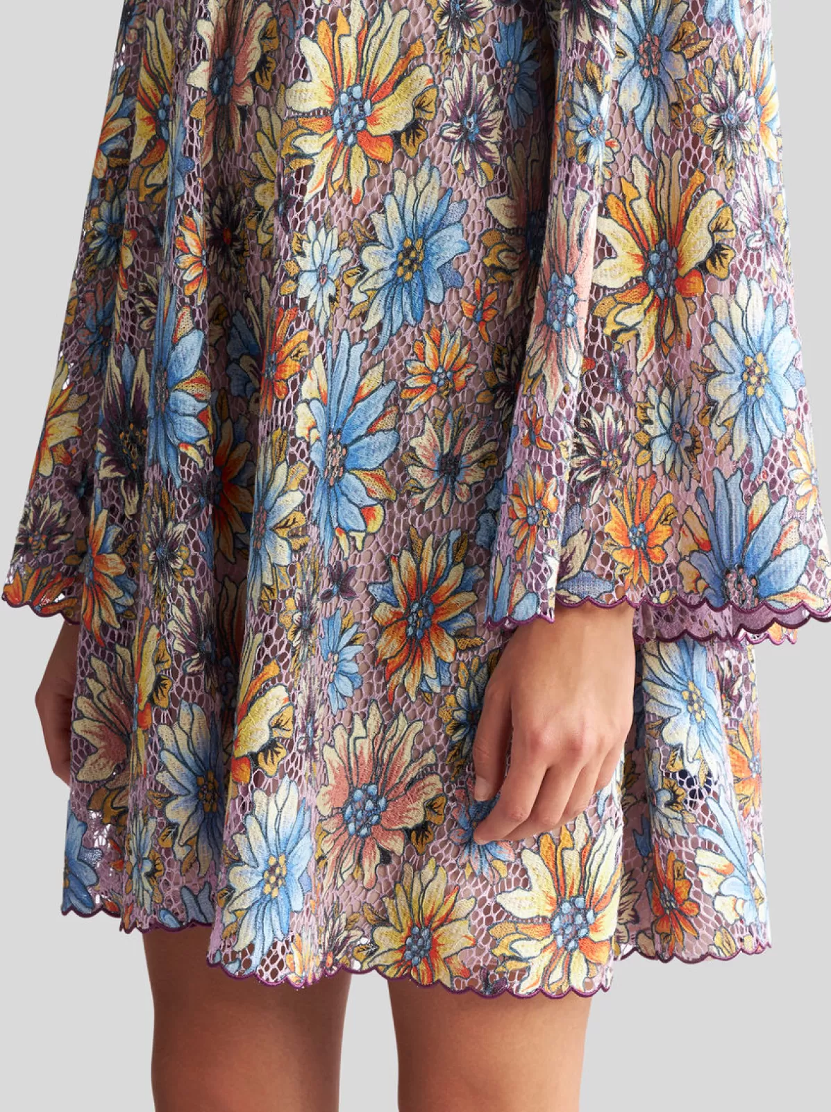Donna Etro Abito Corto In Pizzo Stampato | Donna | |