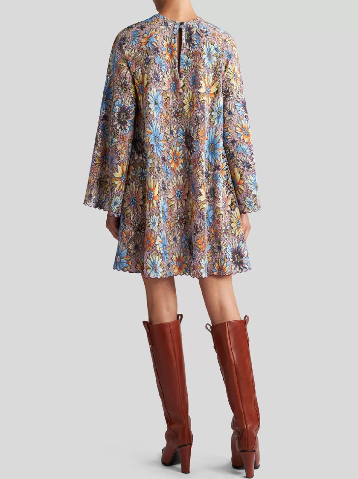 Donna Etro Abito Corto In Pizzo Stampato | Donna | |