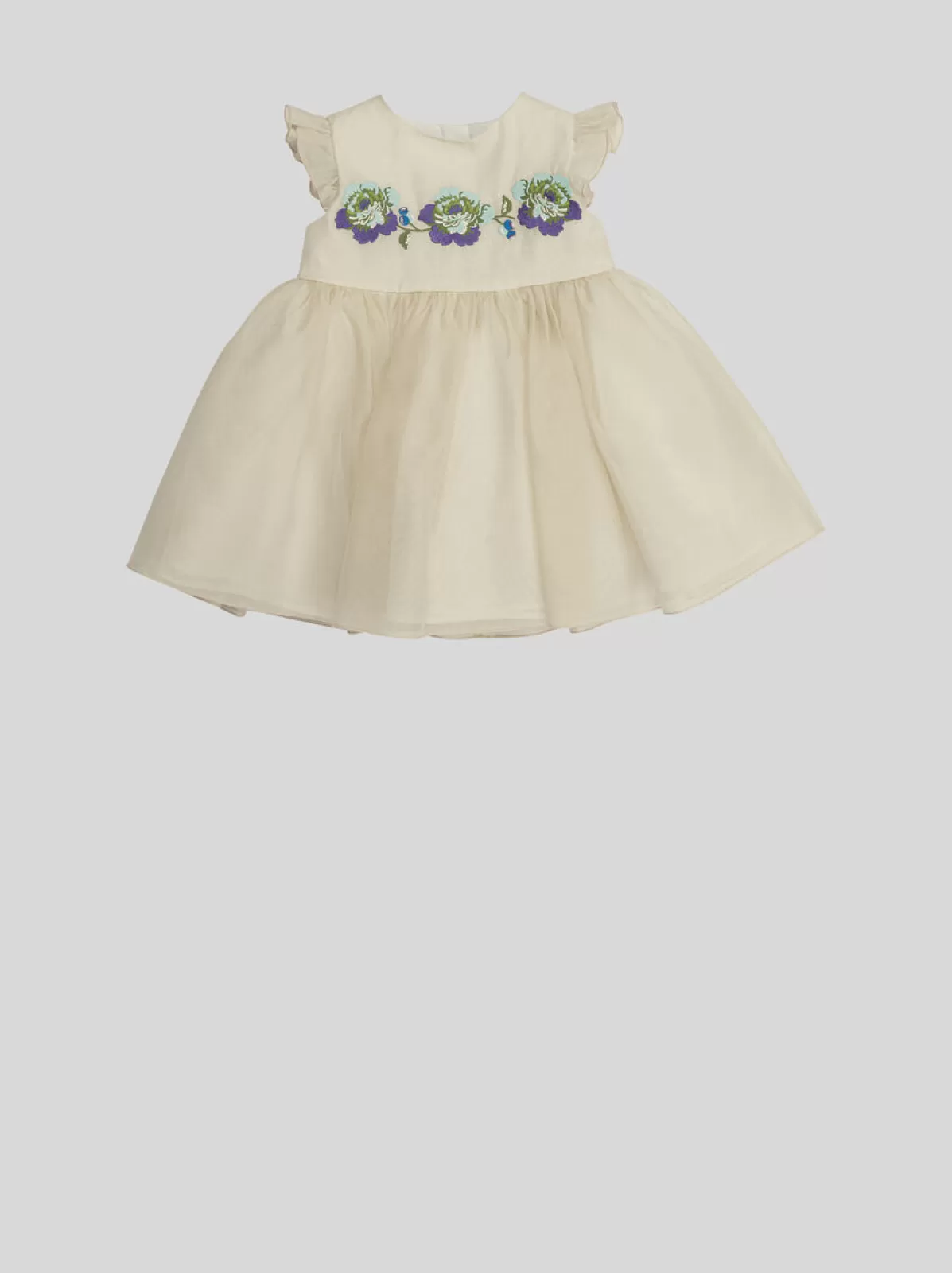 Bambino Etro ABITO IN ORGANZA CON FIORI RICAMATI PER NEONATI |