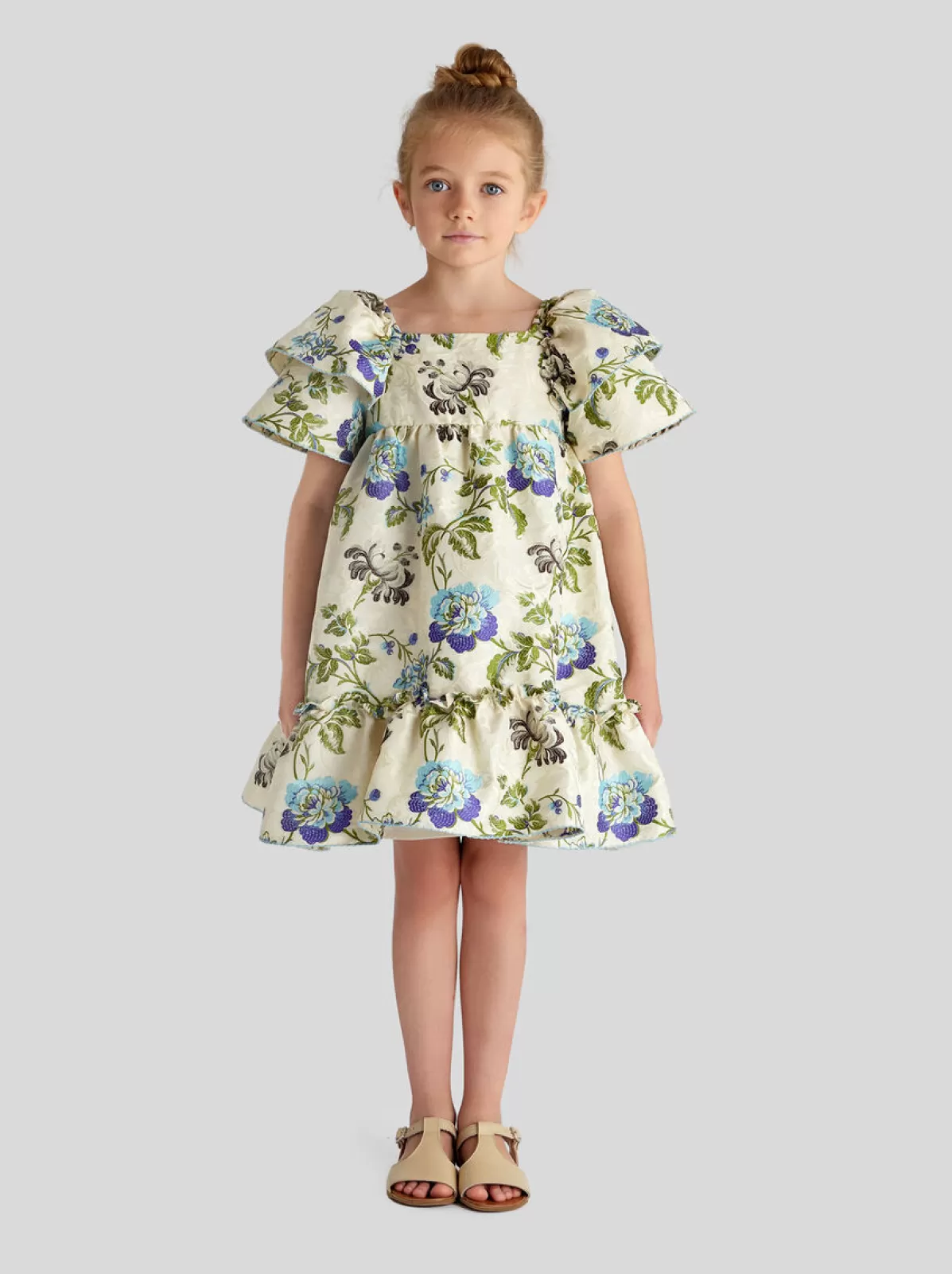 Bambino Etro ABITO JACQUARD CON FIORI PER BAMBINI |