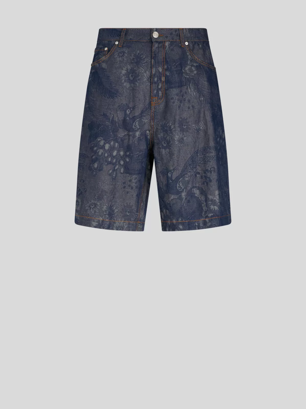 Uomo Etro BERMUDA IN DENIM JACQUARD |