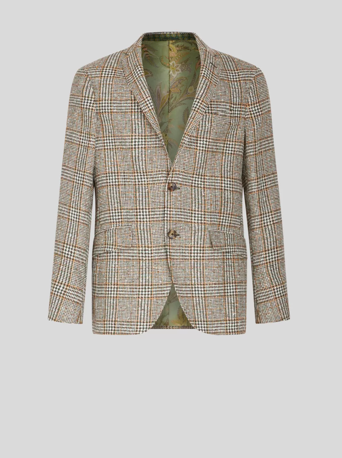 Uomo Etro BLAZER IN MISTO LINO E COTONE CHECK |