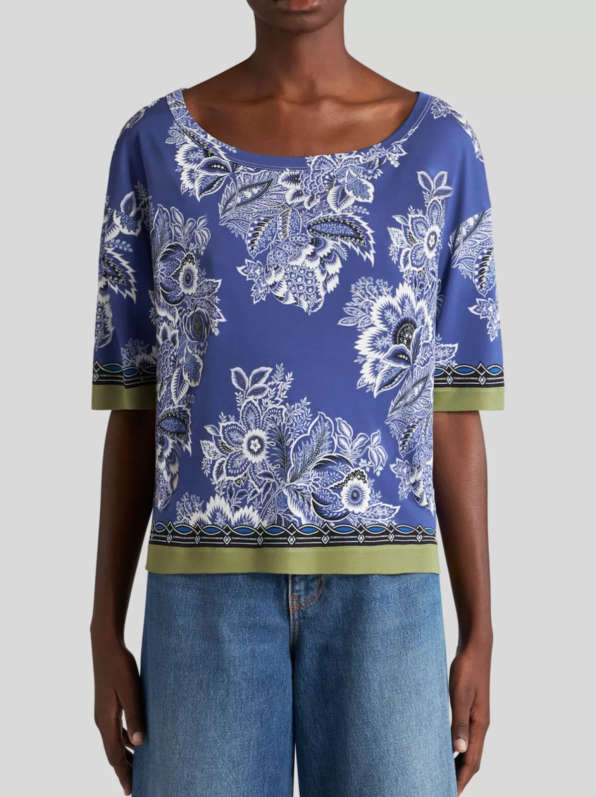 Donna Etro BLUSA BOUQUET BANDANA |