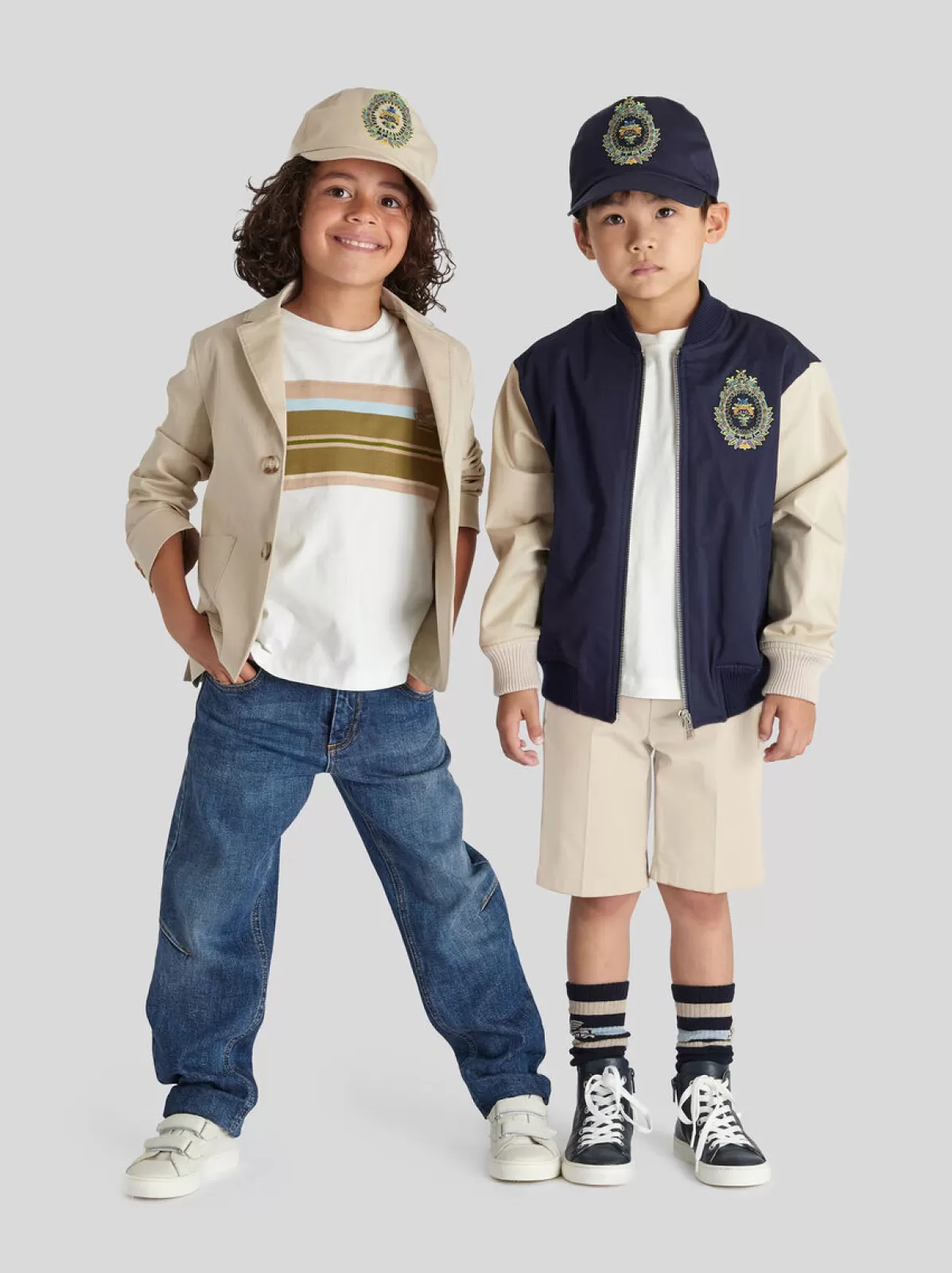 Bambino Etro BOMBER CON STEMMA RICAMATO PER BAMBINI |