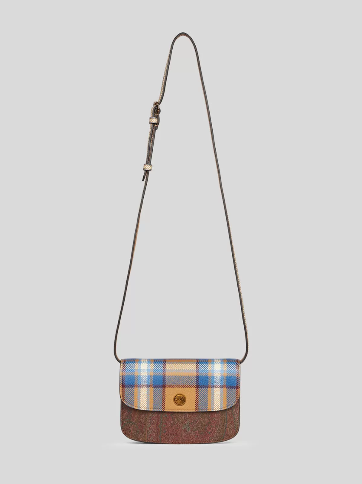 Donna Etro BORSA ESSENTIAL MINI CON STAMPA TARTAN |