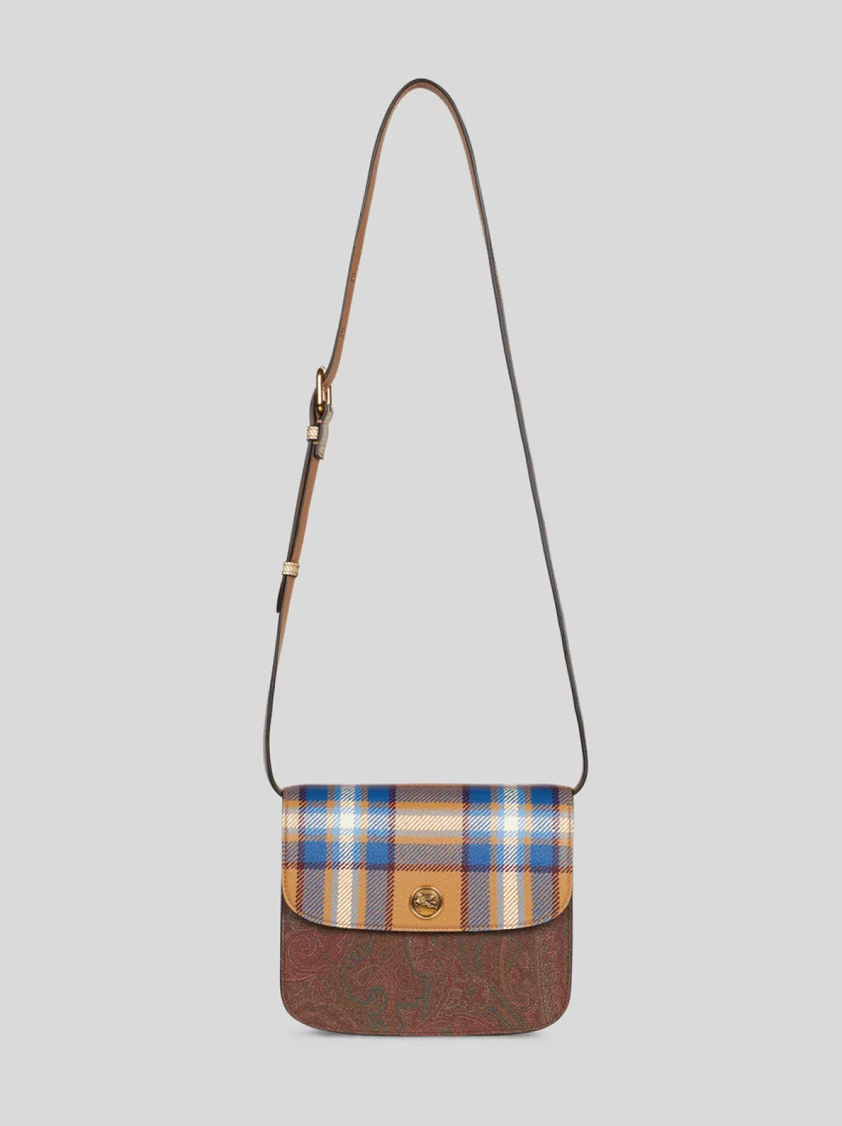 Donna Etro BORSA ESSENTIAL PICCOLA CON STAMPA TARTAN |