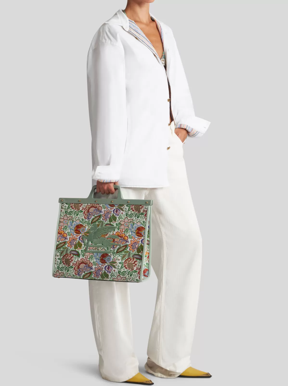 Donna Etro Borsa Love Trotter Grande Floreale Jacquard Da Donna |