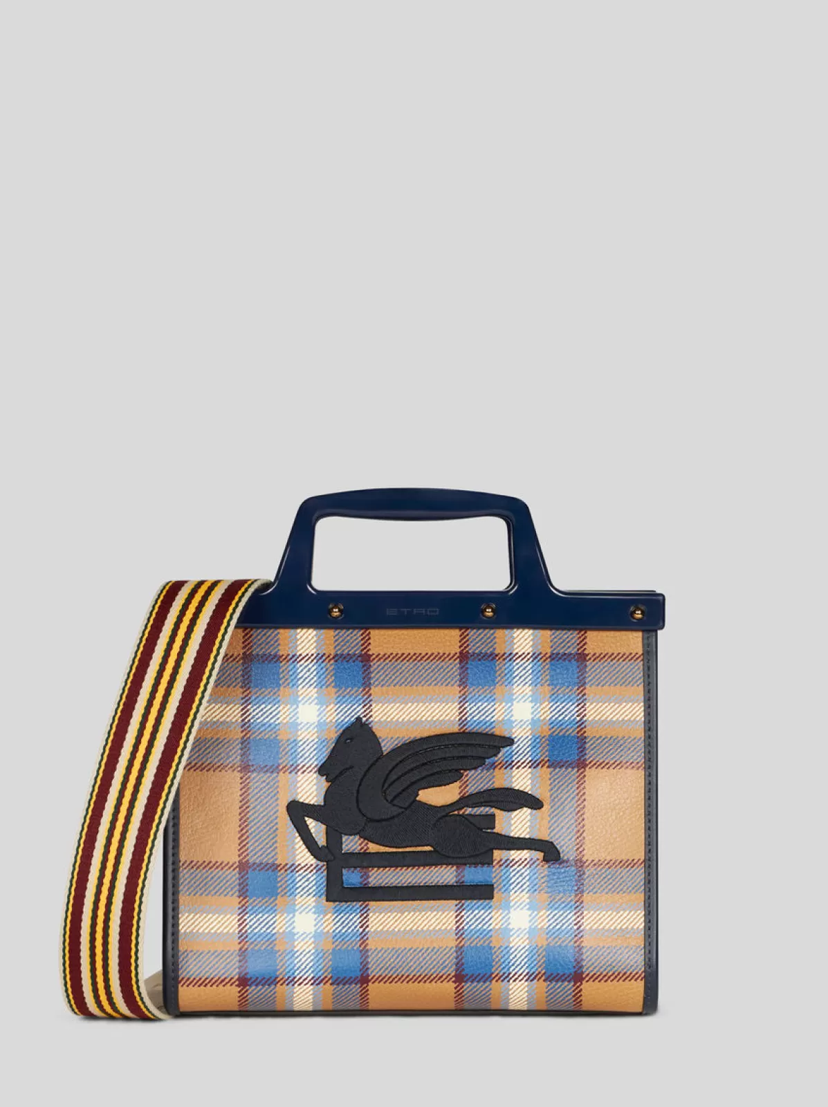 Donna Etro BORSA LOVE TROTTER MEDIA CON STAMPA TARTAN |