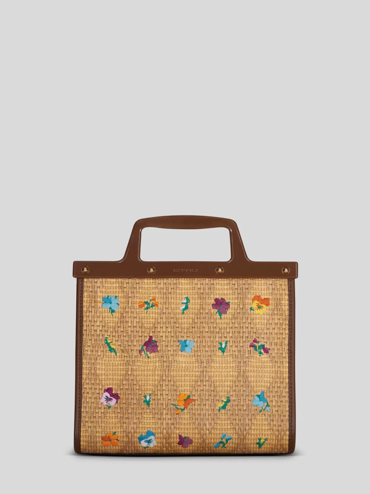 Donna Etro Borsa Nera Love Trotter Media In Rafia Da Donna |
