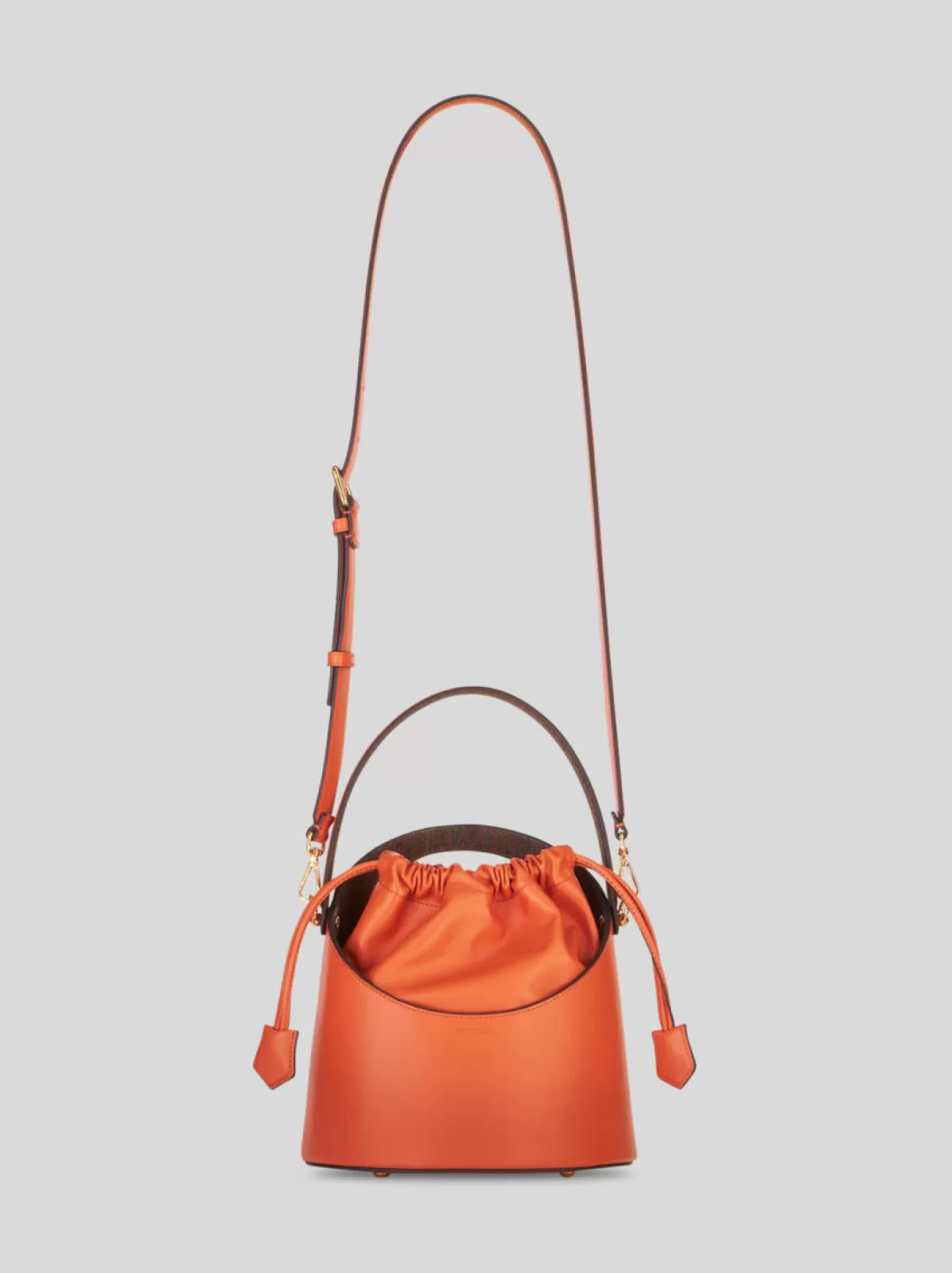 Donna Etro Borsa Saturno In Pelle | Donna | Arancio |