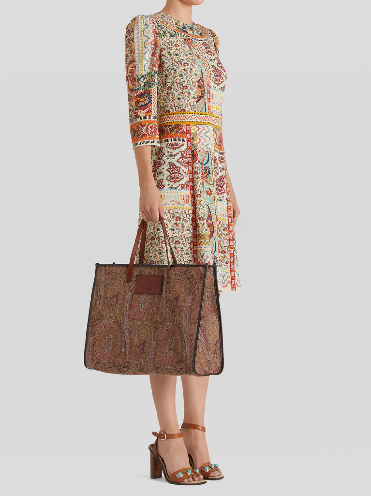 Donna Etro BORSA SHOPPING GRANDE PAISLEY JACQUARD |