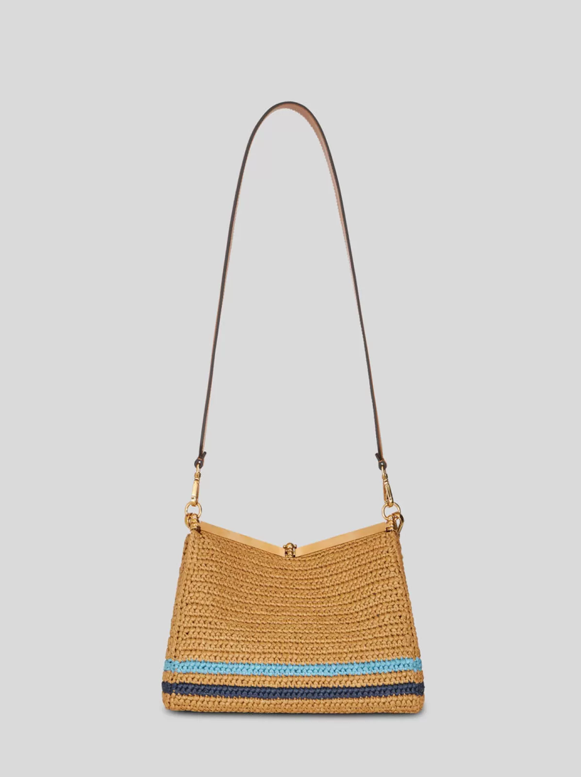 Donna Etro Borsa Vela Media In Rafia Da Donna |