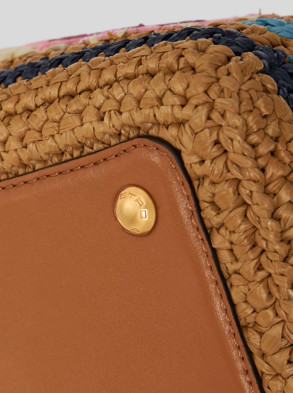 Donna Etro Borsa Vela Media In Rafia Da Donna |