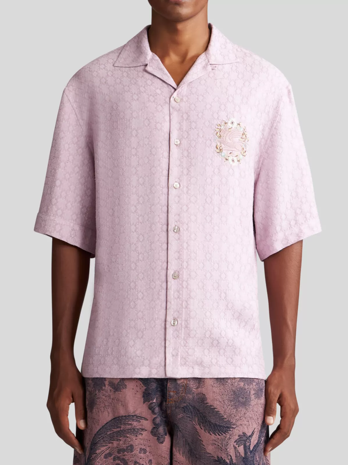 Uomo Etro CAMICIA BOWLING IN TESSUTO JACQUARD |