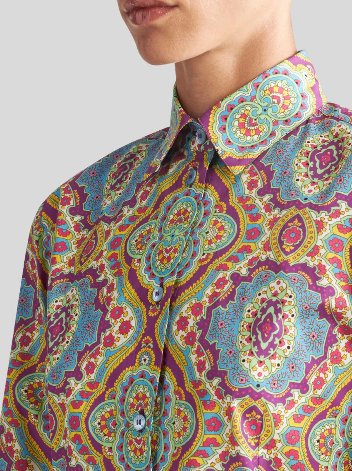 Donna Etro Camicia Con Stampa Medaglioni | Donna | |