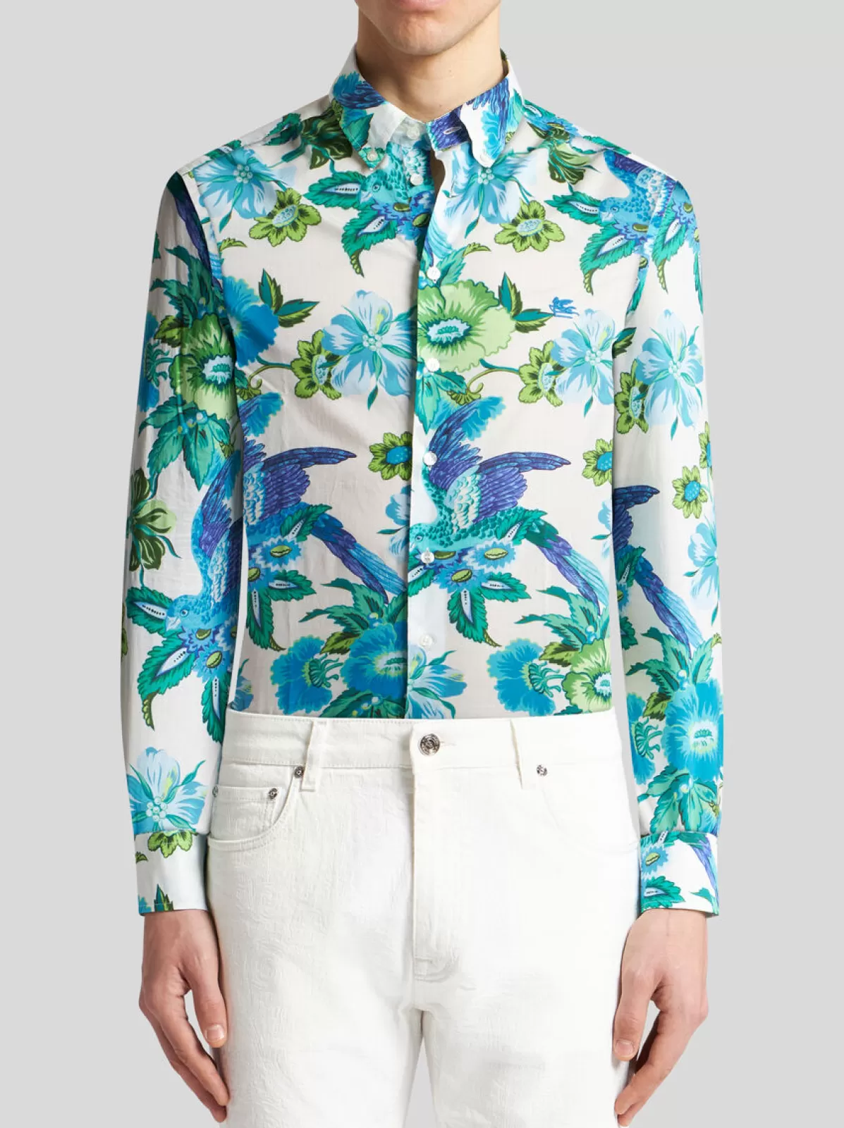 Uomo Etro CAMICIA CON STAMPA TROPICAL |