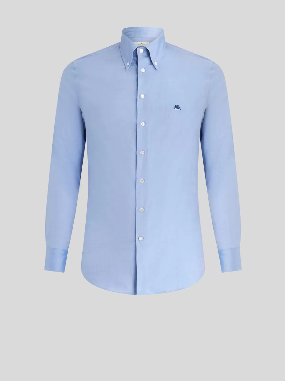 Uomo Etro Camicia In Cotone Con Colletto All Over Stampato | Uomo |