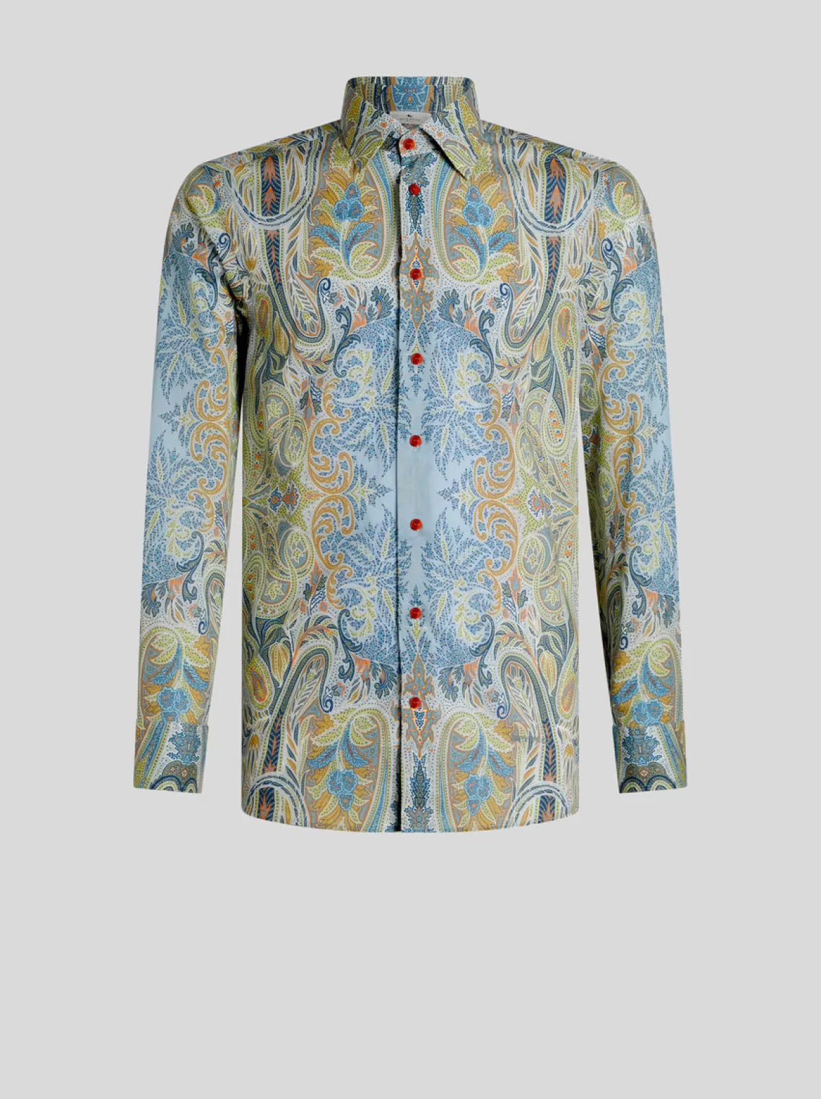 Uomo Etro CAMICIA IN COTONE CON STAMPA PAISLEY |