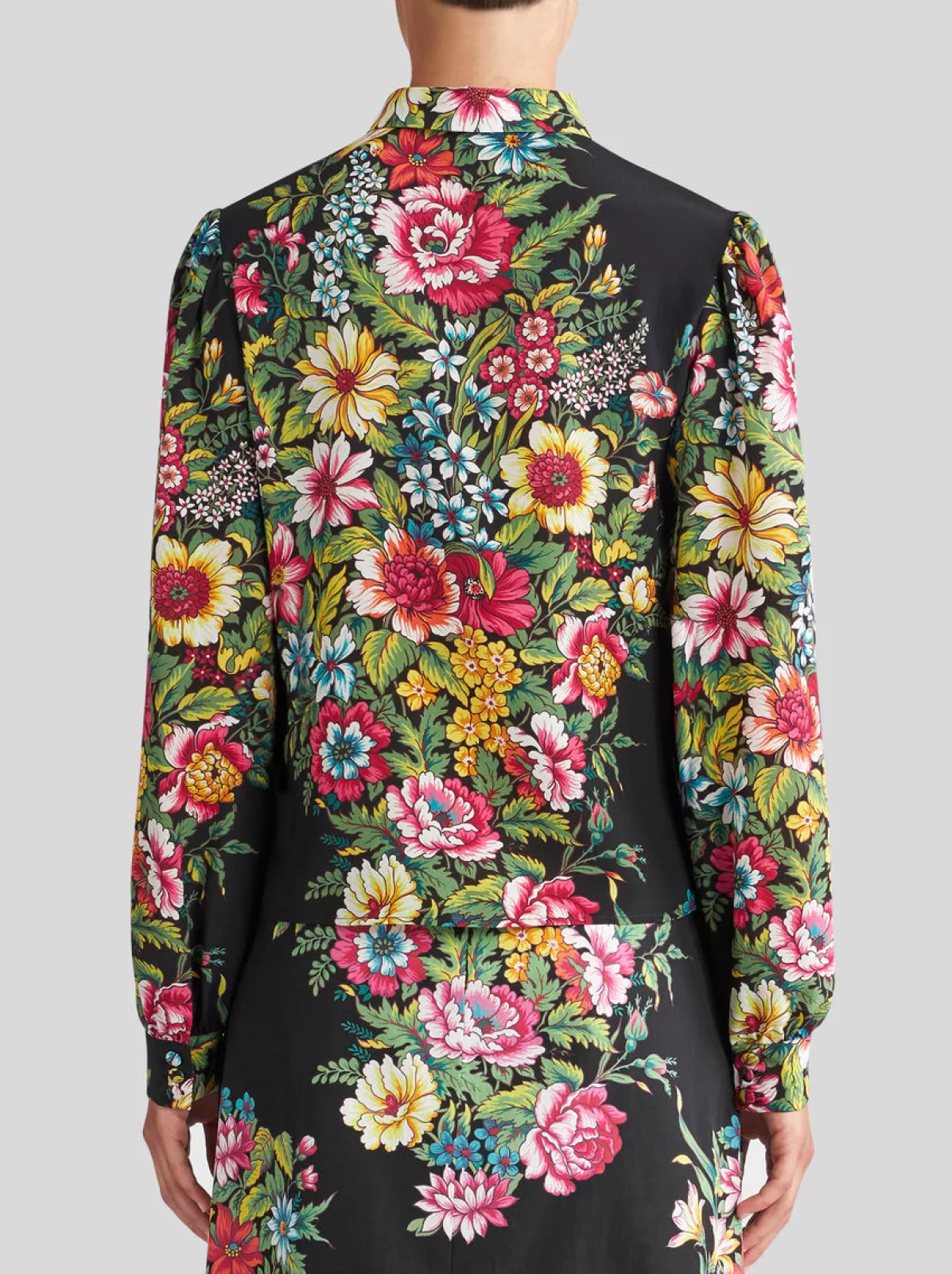 Donna Etro Camicia In Crêpe De Chine Con Stampa | Donna | |
