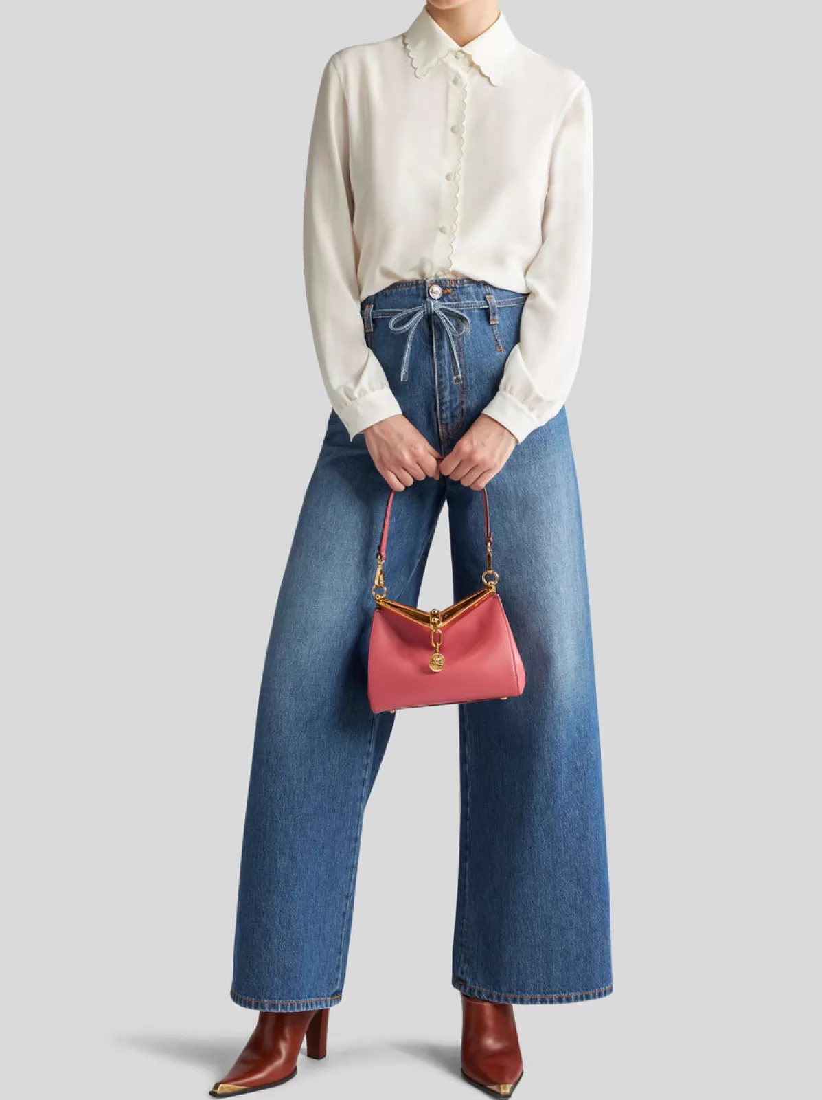 Donna Etro Camicia In Crêpe De Chine Di Seta | Donna | Bianca |