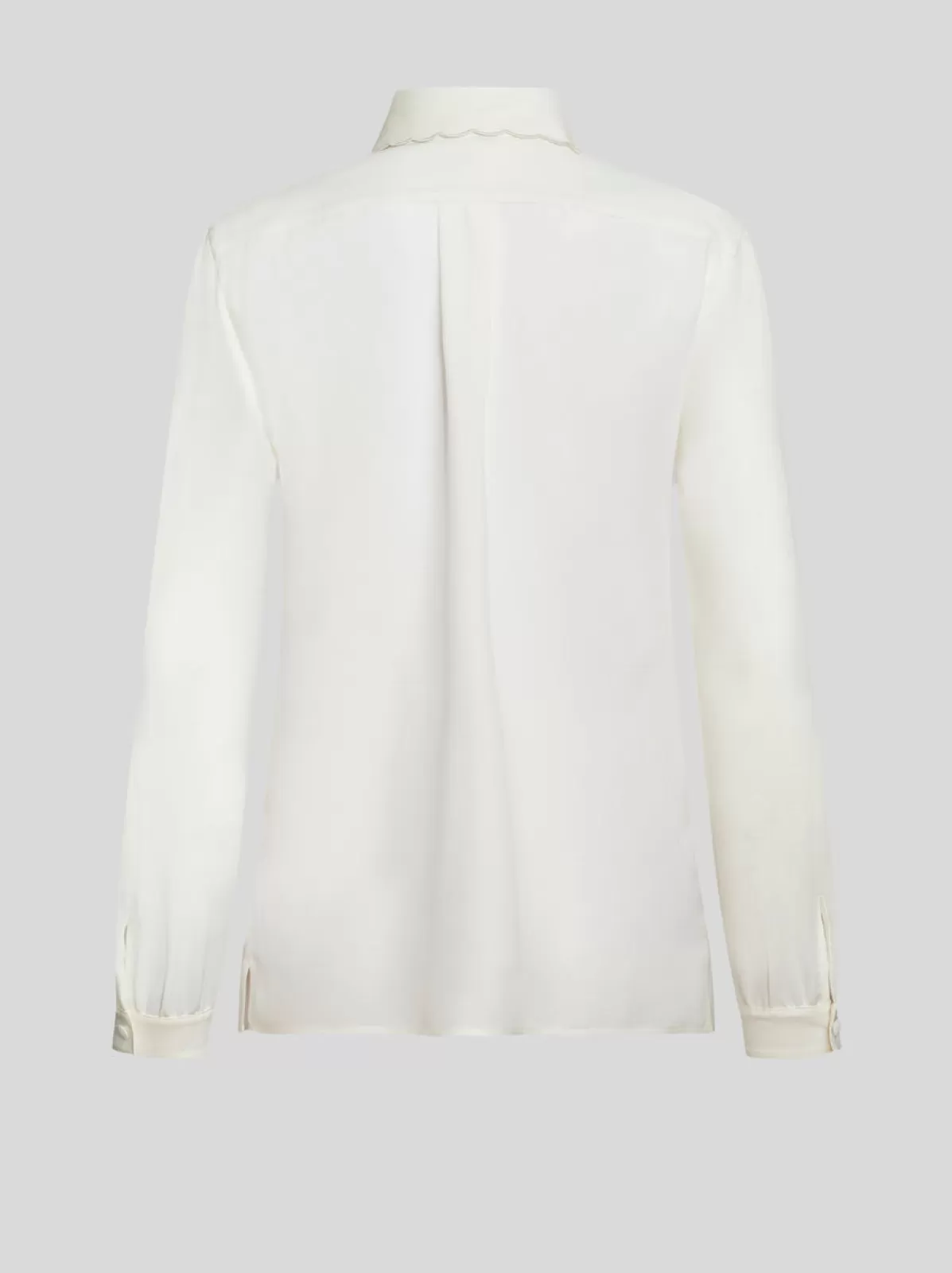 Donna Etro Camicia In Crêpe De Chine Di Seta | Donna | Bianca |