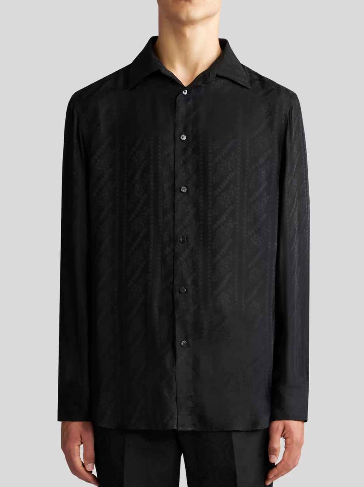 Uomo Etro CAMICIA IN SETA JACQUARD |