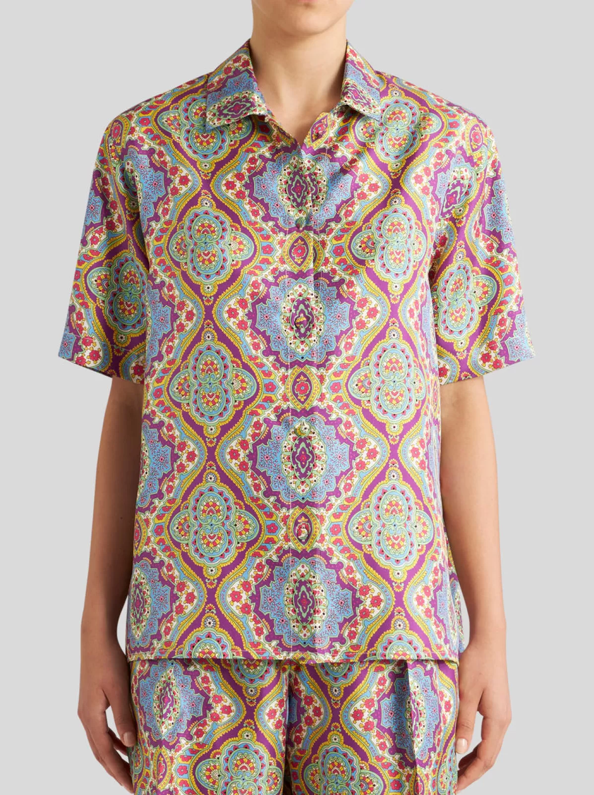 Donna Etro Camicia In Seta Stampata | Donna | |