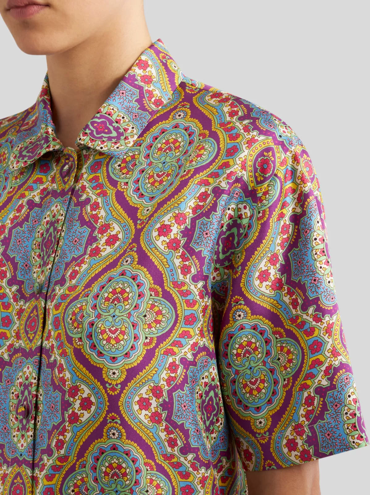 Donna Etro Camicia In Seta Stampata | Donna | |