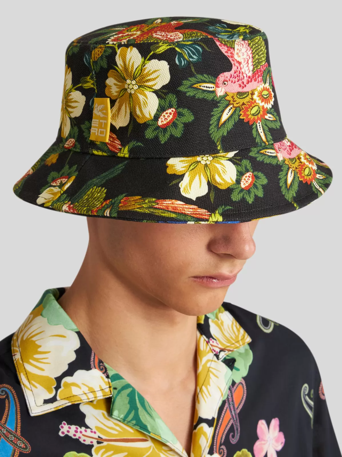 Uomo Etro CAPPELLO BUCKET CON STAMPA |