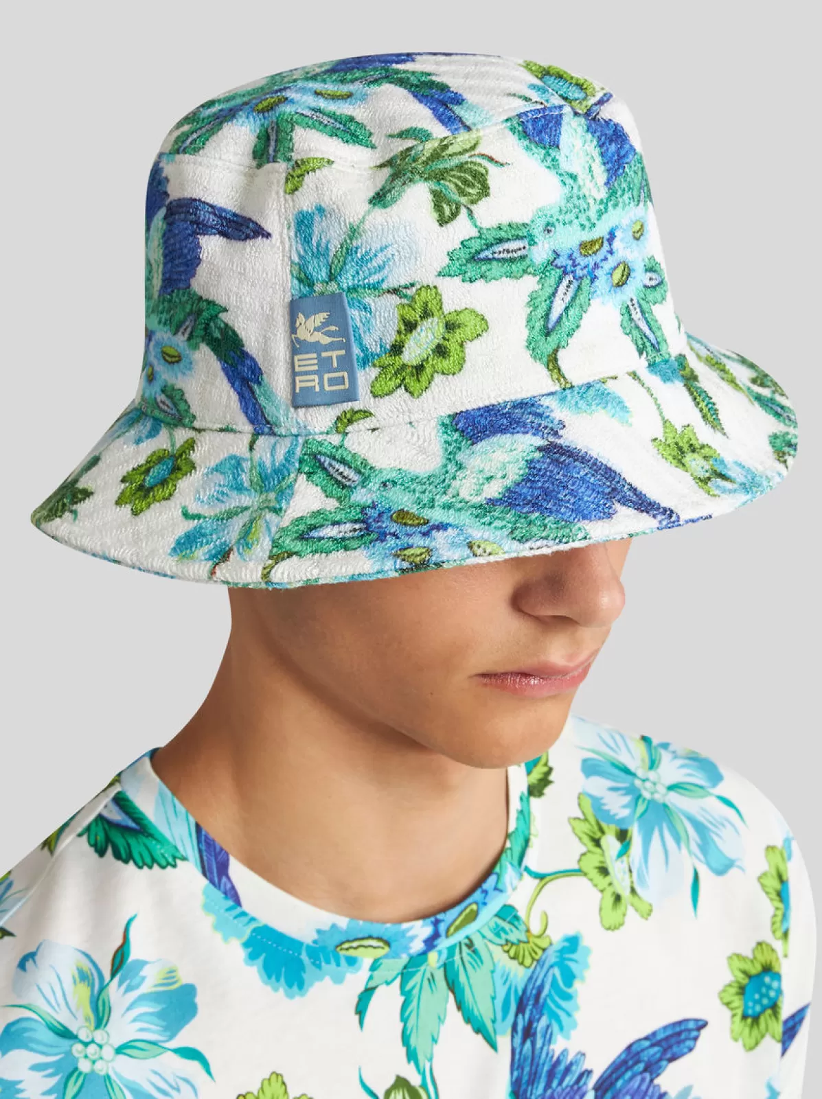 Uomo Etro CAPPELLO BUCKET CON STAMPA |