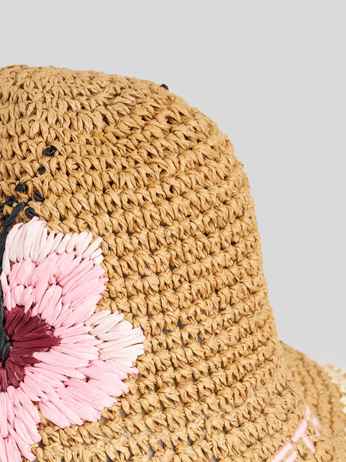 Donna Etro Cappello Bucket In Rafia Con Ricamo | Donna | Arancia |