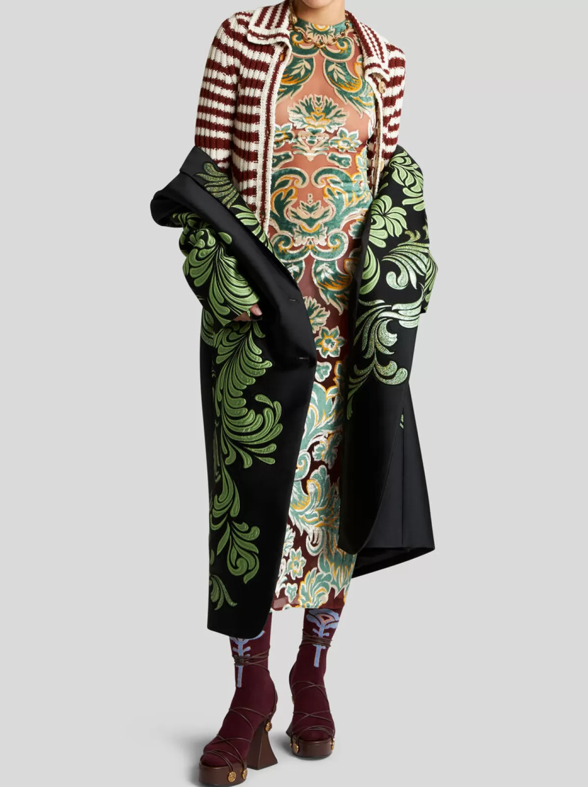 Donna Etro CAPPOTTO IN JACQUARD BROCCATO |