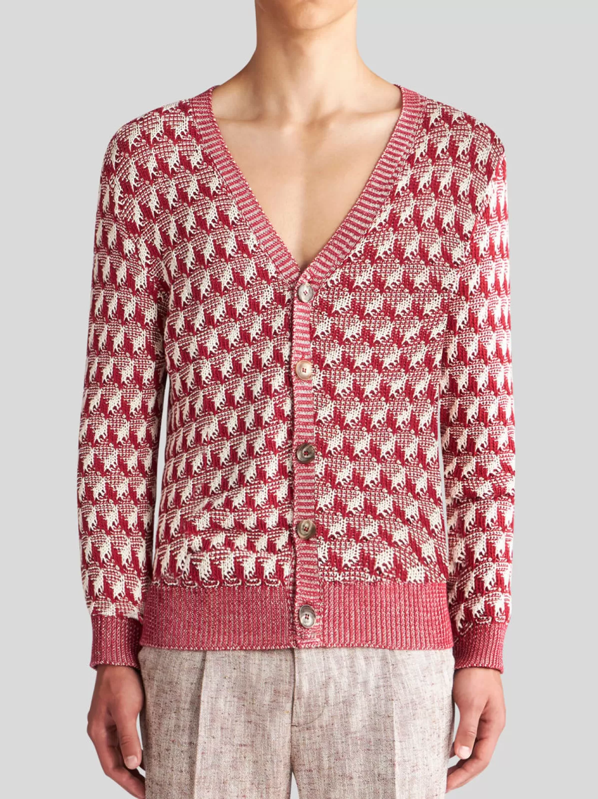 Uomo Etro CARDIGAN CON MOTIVO GEOMETRICO |