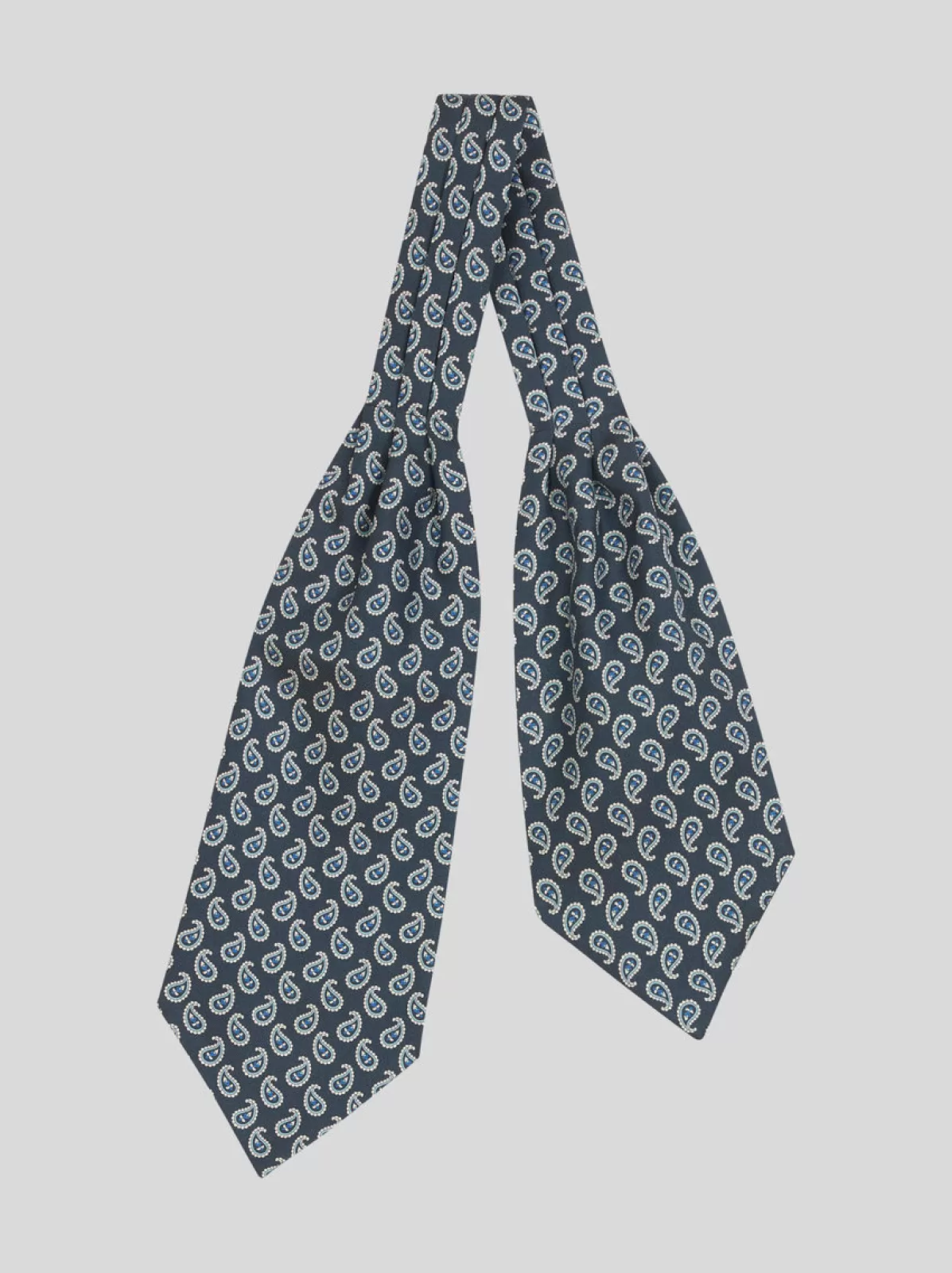 Uomo Etro Cravatta Ascot In Seta | Uomo | Blu |