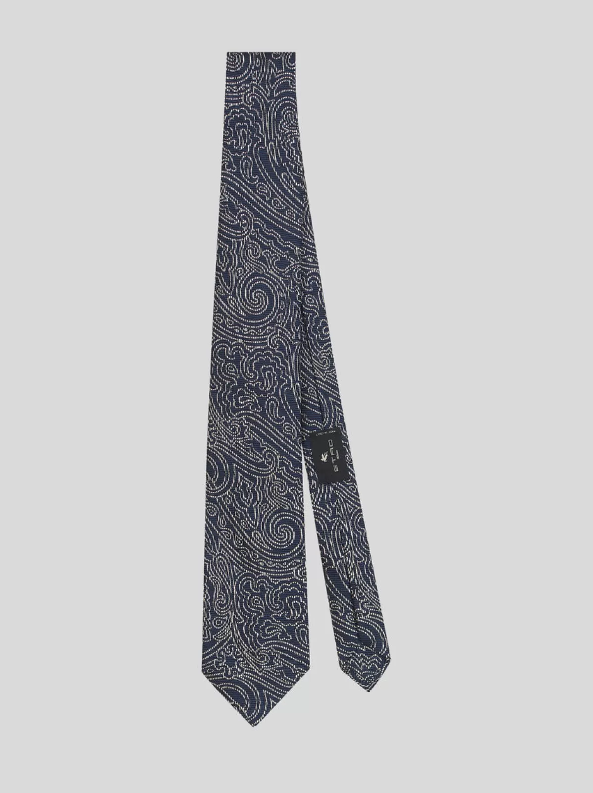 Uomo Etro Cravatta In Seta Con Motivi Paisley | Uomo | Blu |