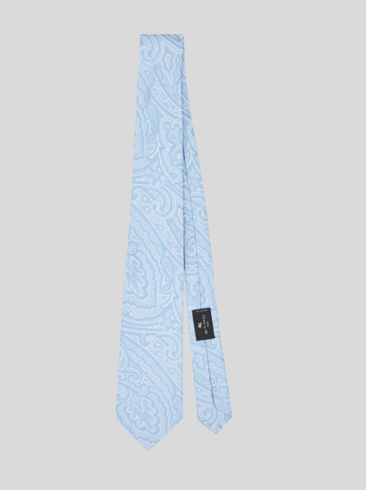 Uomo Etro Cravatta In Seta Jacquard Paisley All Over Tonali | Uomo |