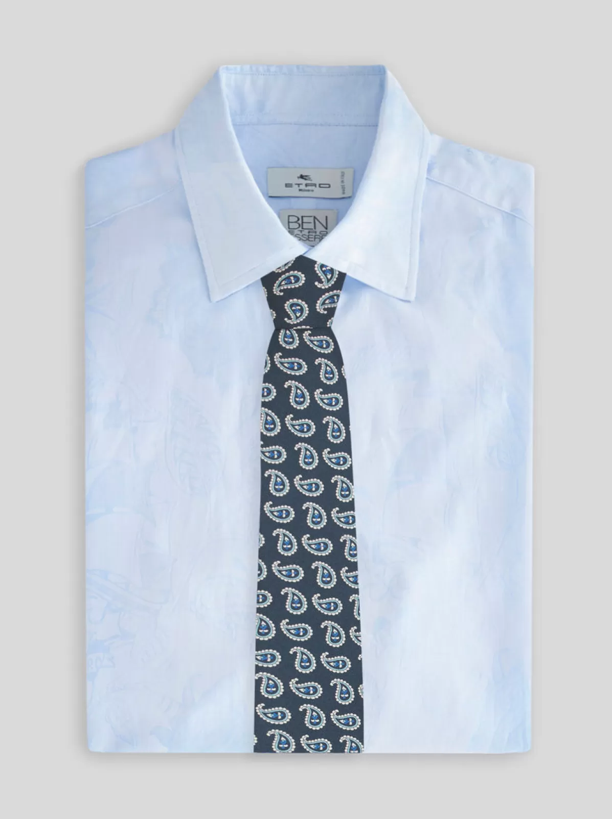 Uomo Etro Cravatta Jacquard Con Motivi Paisley | Uomo | Blu |