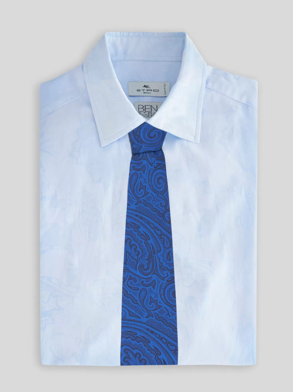 Uomo Etro Cravatta Jacquard In Seta Con Paisley Ton-sur-ton | Uomo |