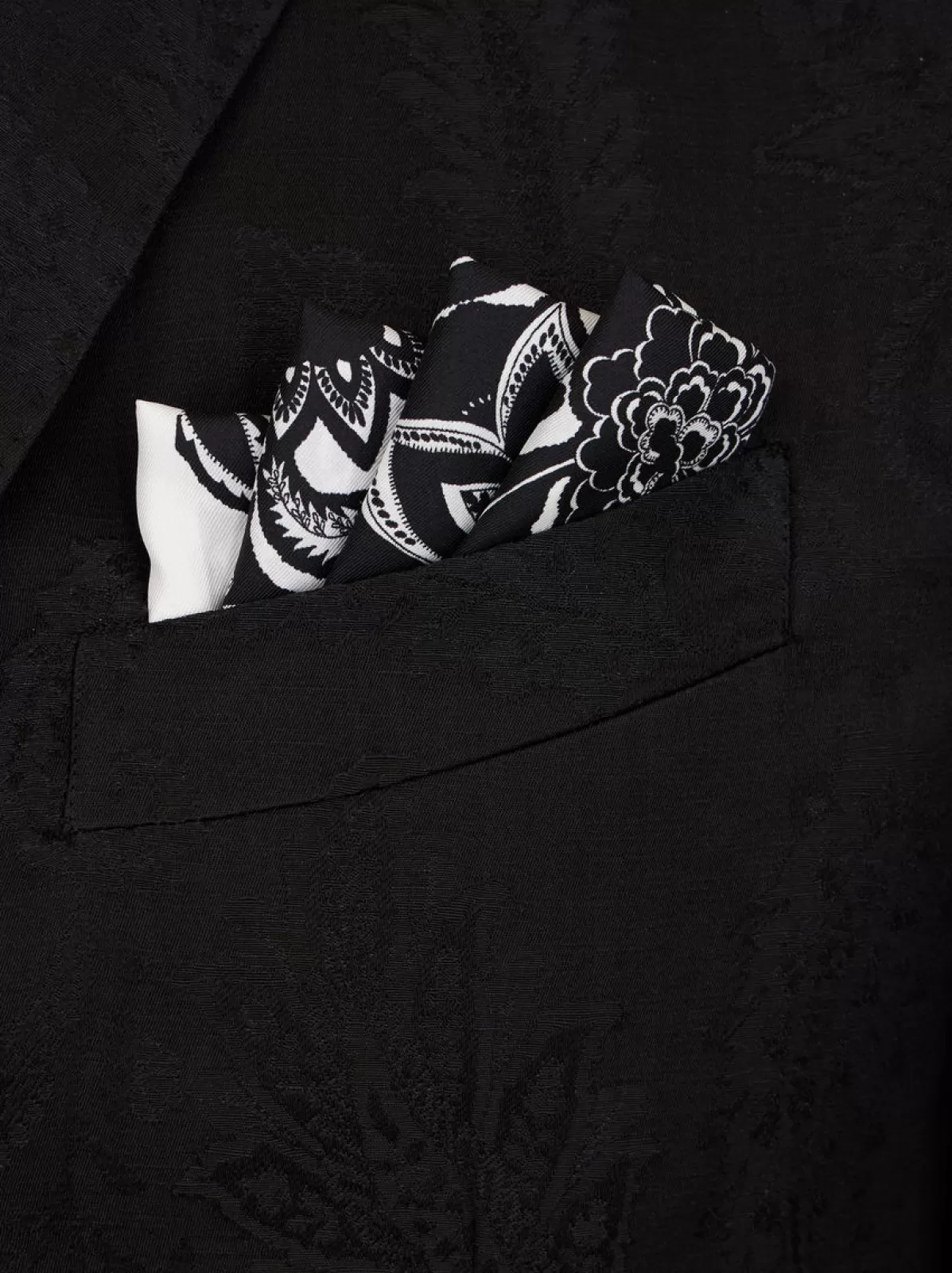 Uomo Etro Fazzoletto Da Taschino Con Stampa Paisley Floreali | Uomo |