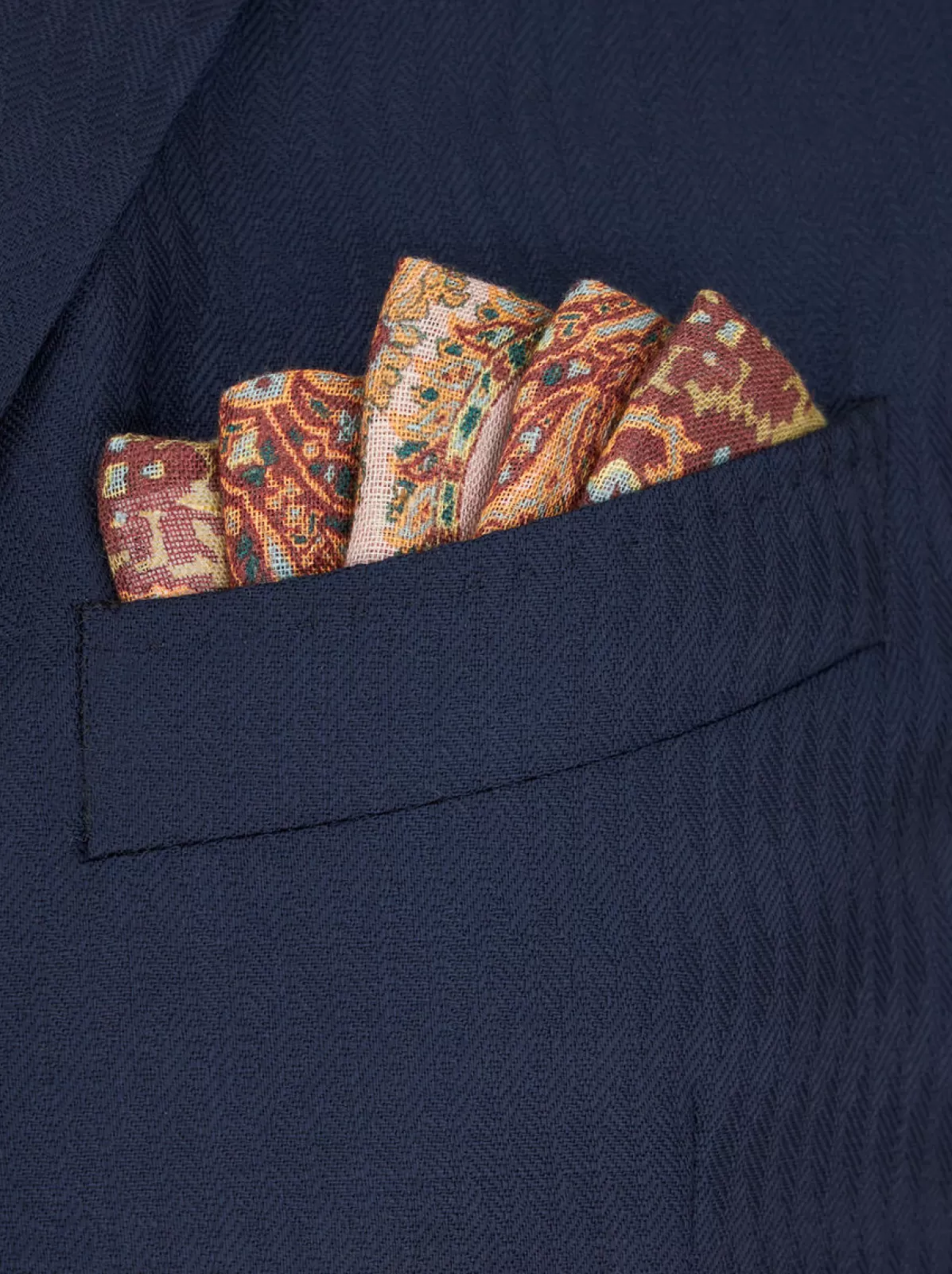 Uomo Etro FAZZOLETTO DA TASCHINO PAISLEY |