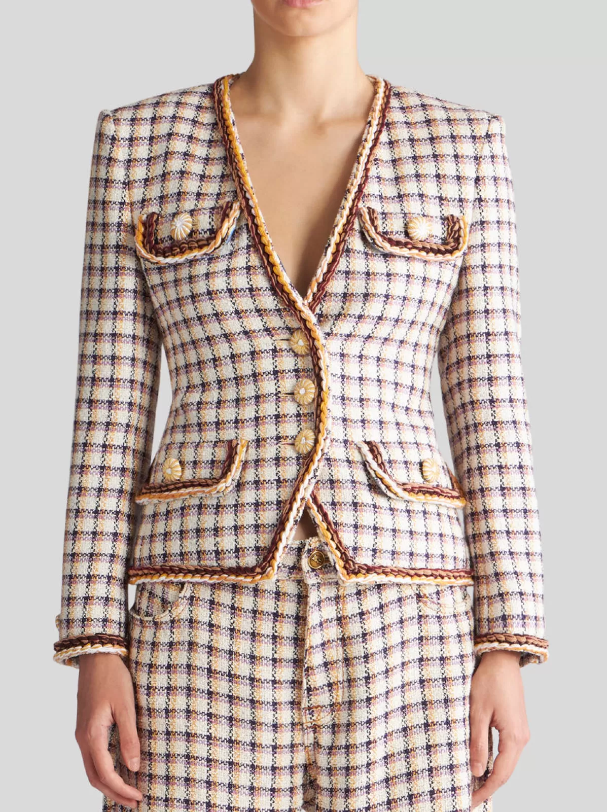 Donna Etro Giacca Check Jacquard | Donna | |