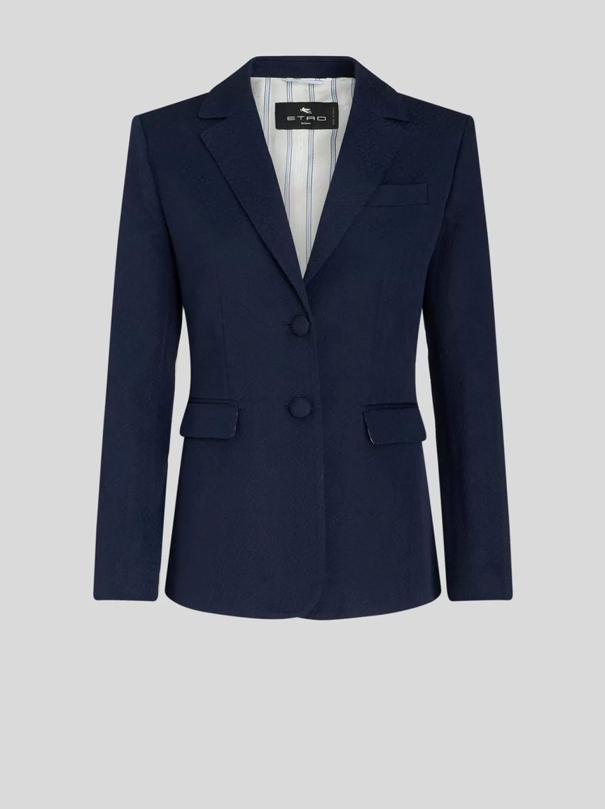 Donna Etro Giacca In Cotone Con Fodera Interna A Righe | Donna |