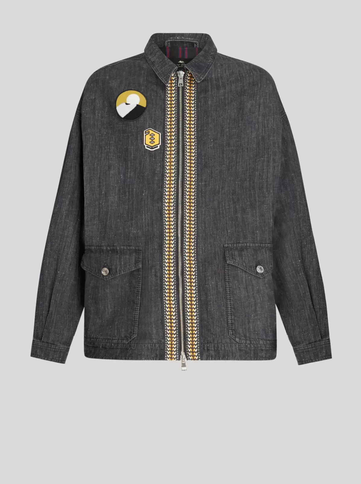 Uomo Etro GIACCA IN DENIM CON PATCH |