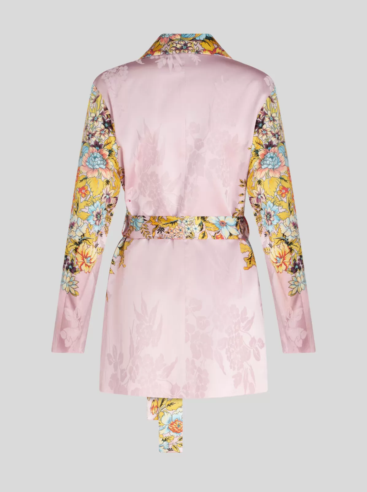 Donna Etro Giacca Vestaglia Jacquard Con Stampa Bouquet Da Donna |