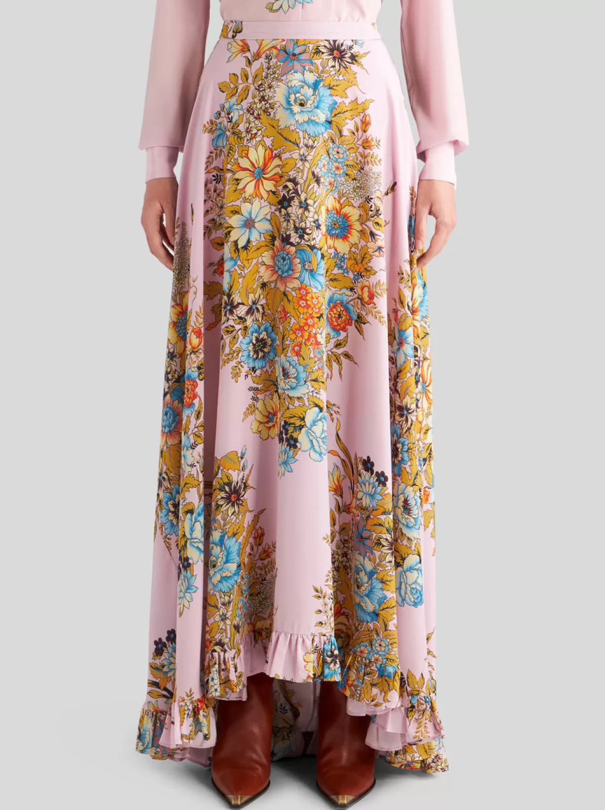 Donna Etro Gonna In Crêpe De Chine Con Stampa | Donna | |