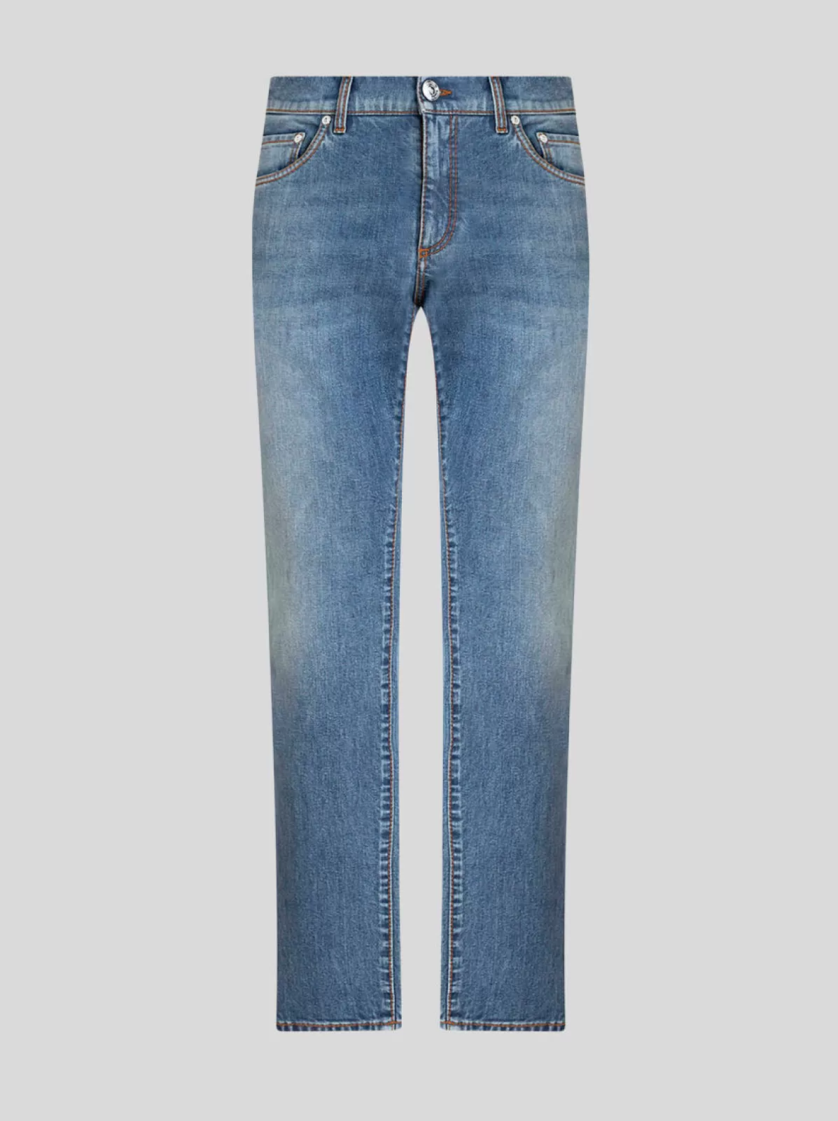 Uomo Etro Jeans Con Lavorazione Vintage E Pegaso | Uomo |